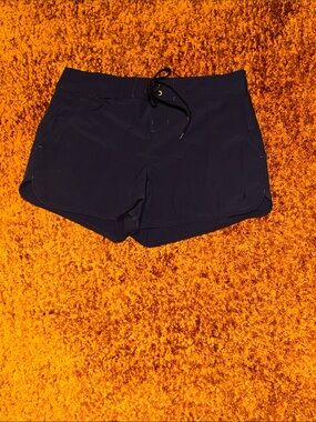Navy Women's Athletic Shorts with Drawstring